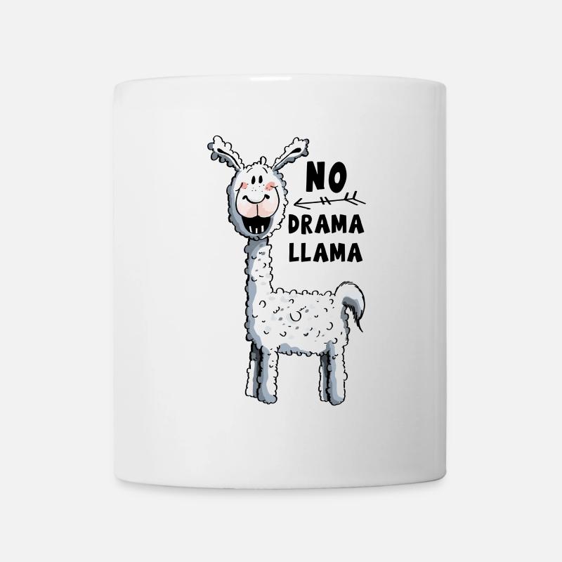 No Drama Llama - Lama - Tasse - Weiß