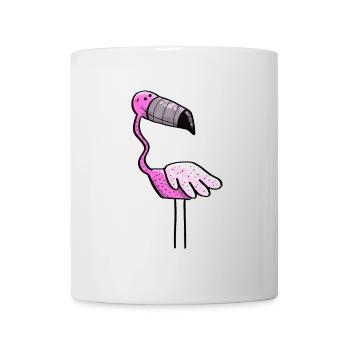 Flamingo Power - Bird - Summer - Pink - Mug - white - Front
