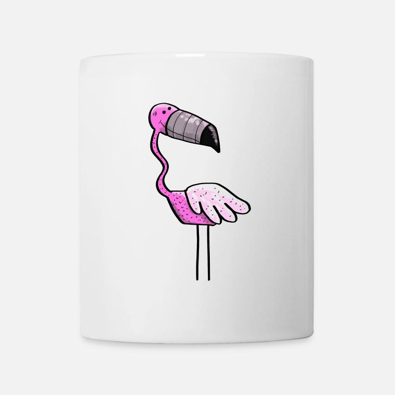 Flamingo Puissance - Oiseau - Été - Rose - Mug blanc - blanc