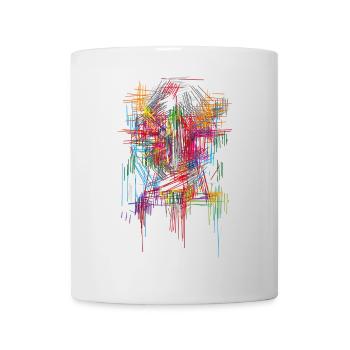 Scifi architecture head - Mug - white - Front