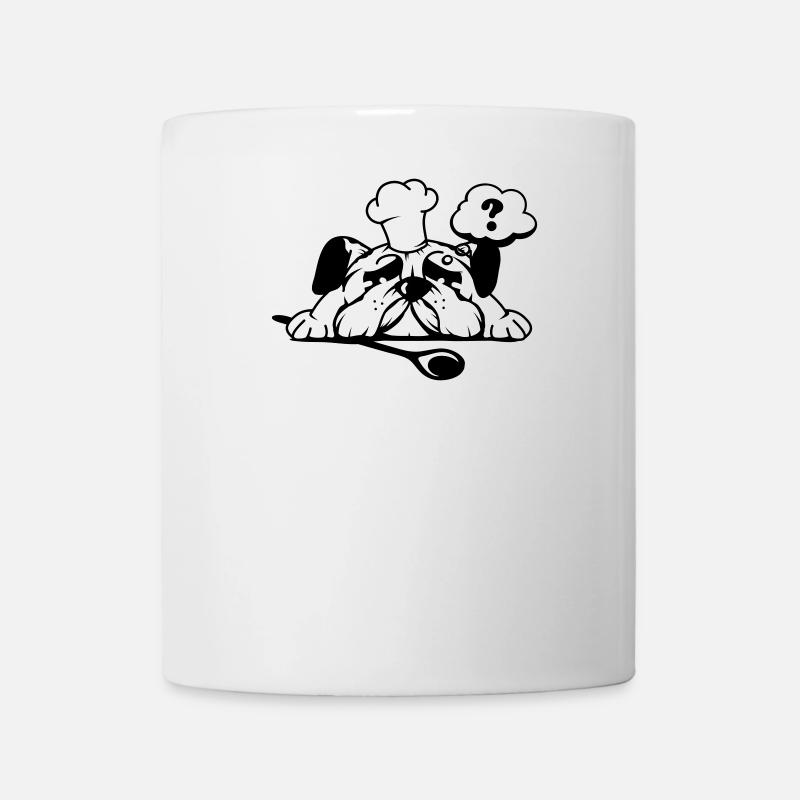 Comic Sprechblase Fragezeichen - Tasse - Weiß