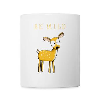 Be Wild Rehkitz - Reh - Rehe - Hirsch - Rehbock - Tasse - Weiß - Vorne