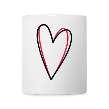 Heart love friendship symbol gift idea - Mug - white - Front