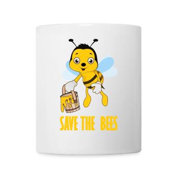 Save the bees honeybee apiary bee queen - Mug - white - Front