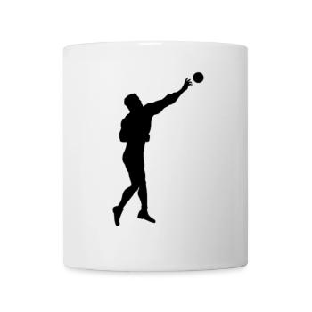 Lancer du poids Athlétisme - Mug blanc - blanc - Devant