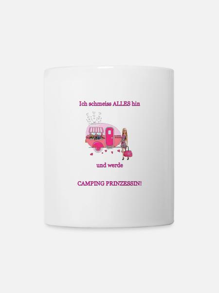 Camping Prinzessin - Tasse - Weiß