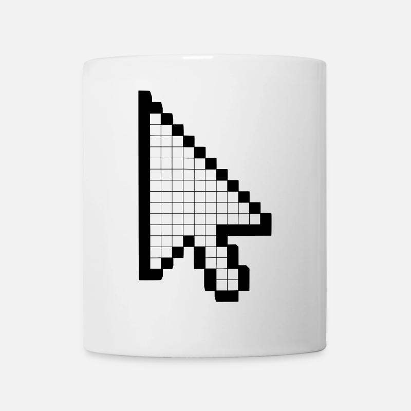 Pointeur de la souris - Mug blanc - blanc