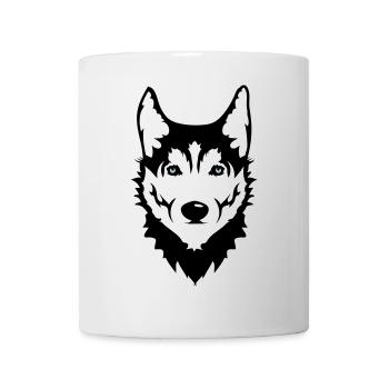 Head of a Siberian Husky dog - Mug - white - Front