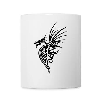 Drache mit großen Flügeln - Tasse - Weiß - Vorne