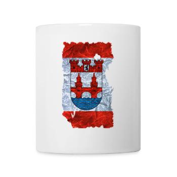 Friedrichshain Kreuzberg 2 Fahne / Flagge vintage - Tasse - Weiß - Vorne