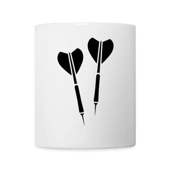 dart darts dartpfeile - Tasse - Weiß - Vorne
