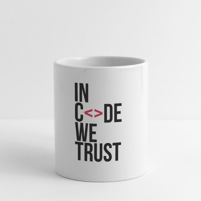 in code we trust ! Mug blanc