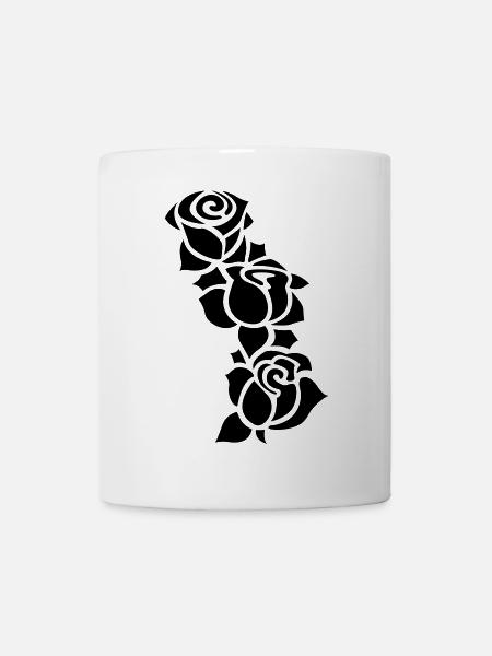 Blumen - Tasse - Weiß