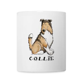 Happy Collie - Tasse - Weiß - Vorne