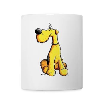 Aron Airedale Terrier - Mug - white - Front