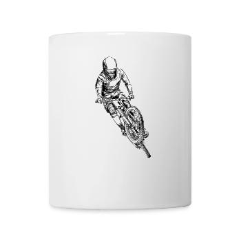 mountain bike - Mug blanc - blanc - Devant