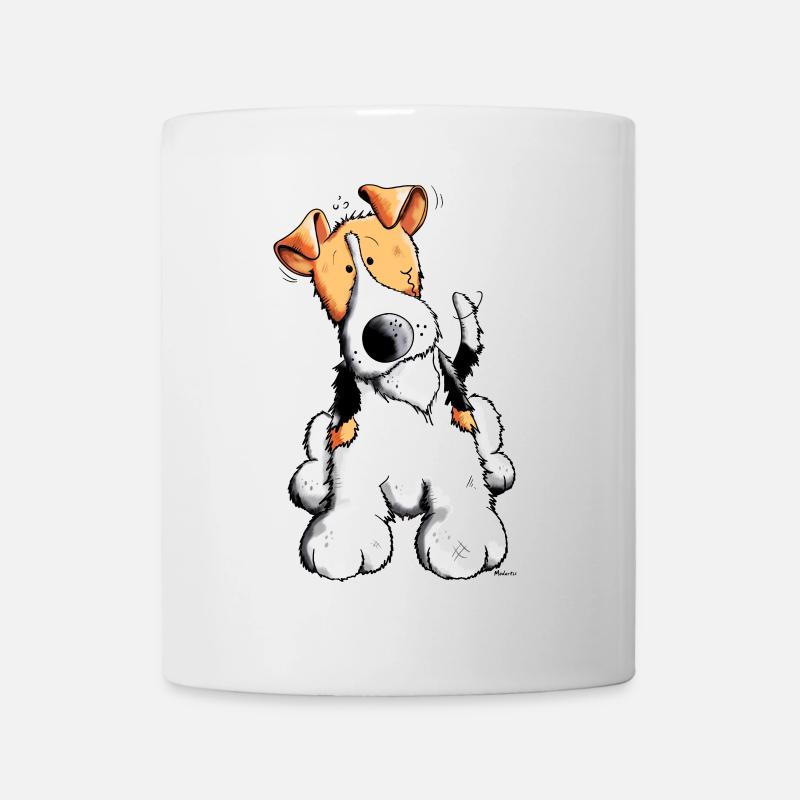 Drôle Fox-terrier - Mug blanc - blanc