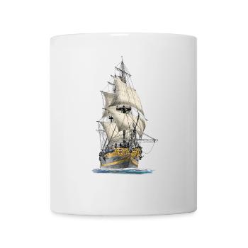 Segelschiff - Tasse - Weiß - Vorne