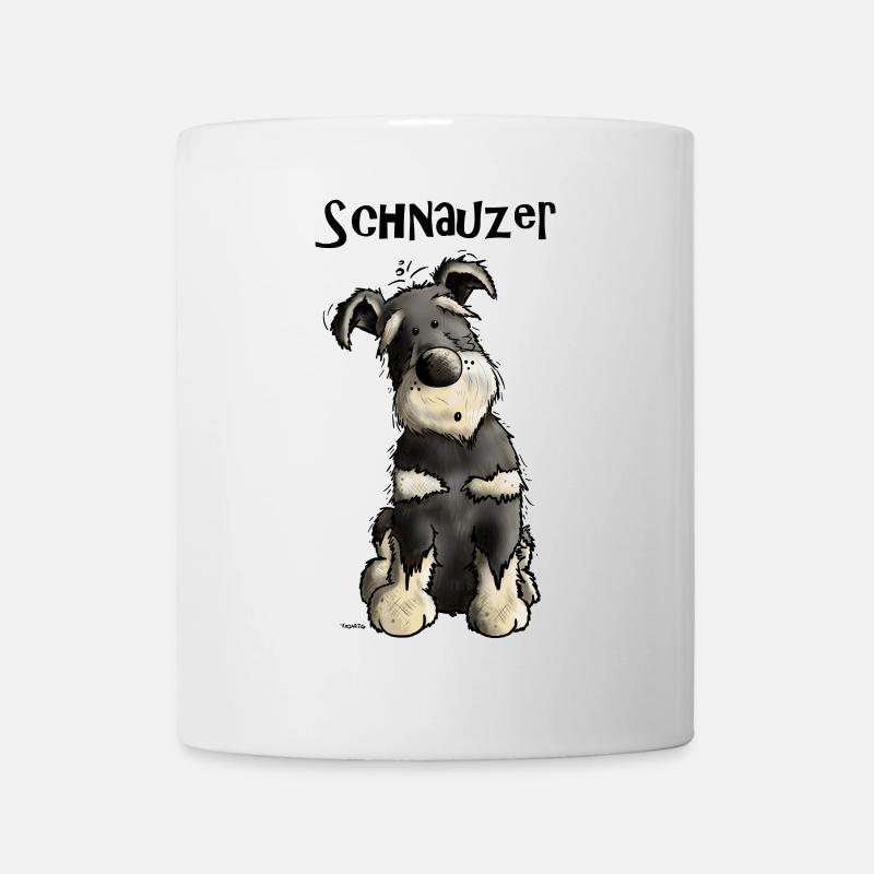 Witziger Schnauzer - Tasse - Weiß