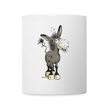 âne rire - Mug blanc - blanc - Devant