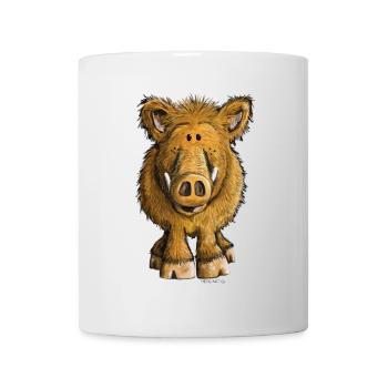 Wild boar - Mug - white - Front