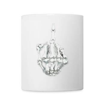 Skeleton Finger - Mug - white - Front
