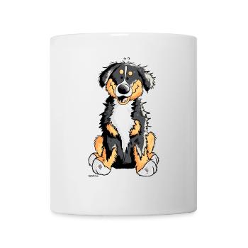 Goldiger Berner Sennenhund - Tasse - Weiß - Vorne