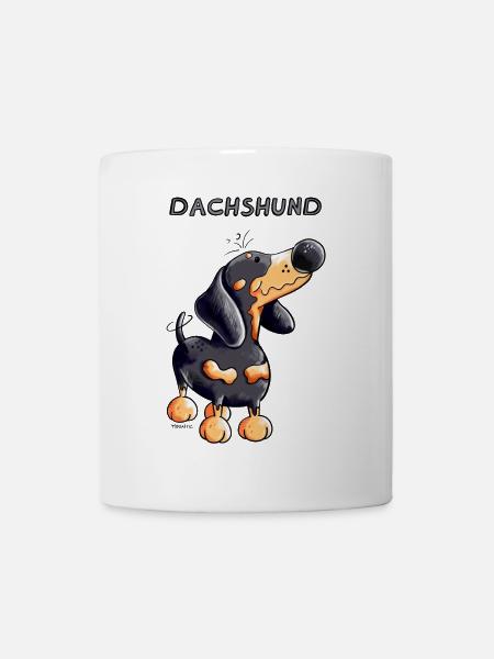 Knuffiger Dackel - Tasse - Weiß