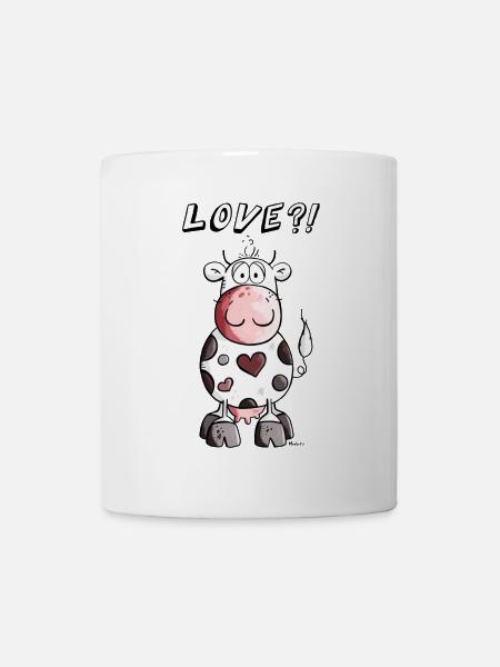 Love Kuh - Tasse - Weiß
