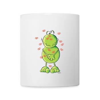 Kiss Me Frosch - Tasse - Weiß - Vorne