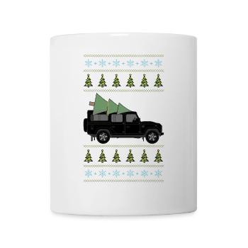 Defender 110 Black Christmas Light - Tasse - Weiß - Vorne