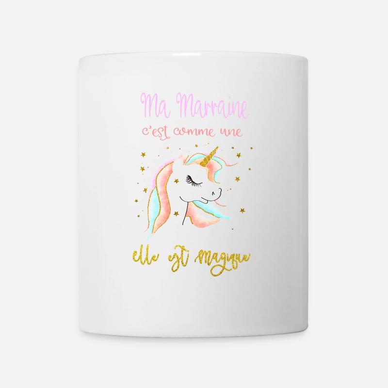 ma marraine c'est comme une licorne - Mug blanc - blanc