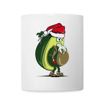 santa claus xmas 2019 avocado bio funny lustig - Tasse - Weiß - Vorne