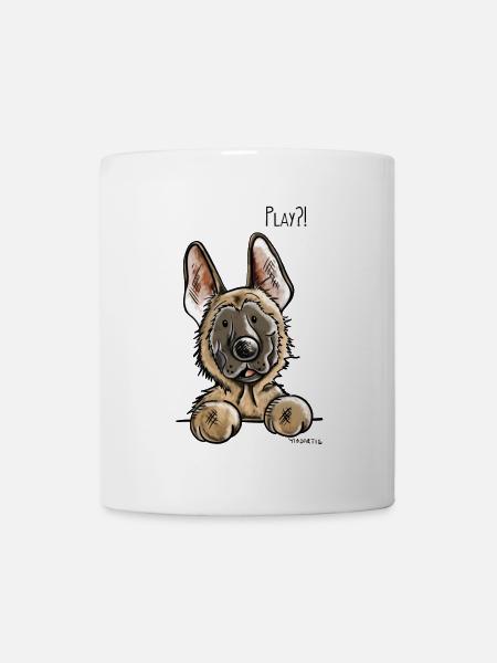Malinois Play - Chien - Chiens - Mug blanc - blanc
