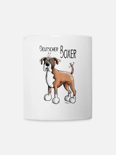 Deutscher Boxer - Tasse - Weiß