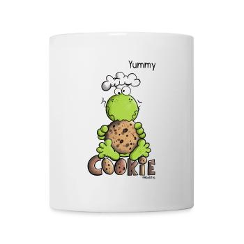 Frog loves cookies - Cookie - Baker - Comic - Mug - white - Front