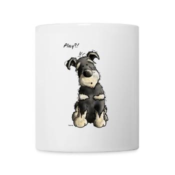 Schnauzer Play - Zwergschnauzer - Tier - Tiere - Tasse - Weiß - Vorne