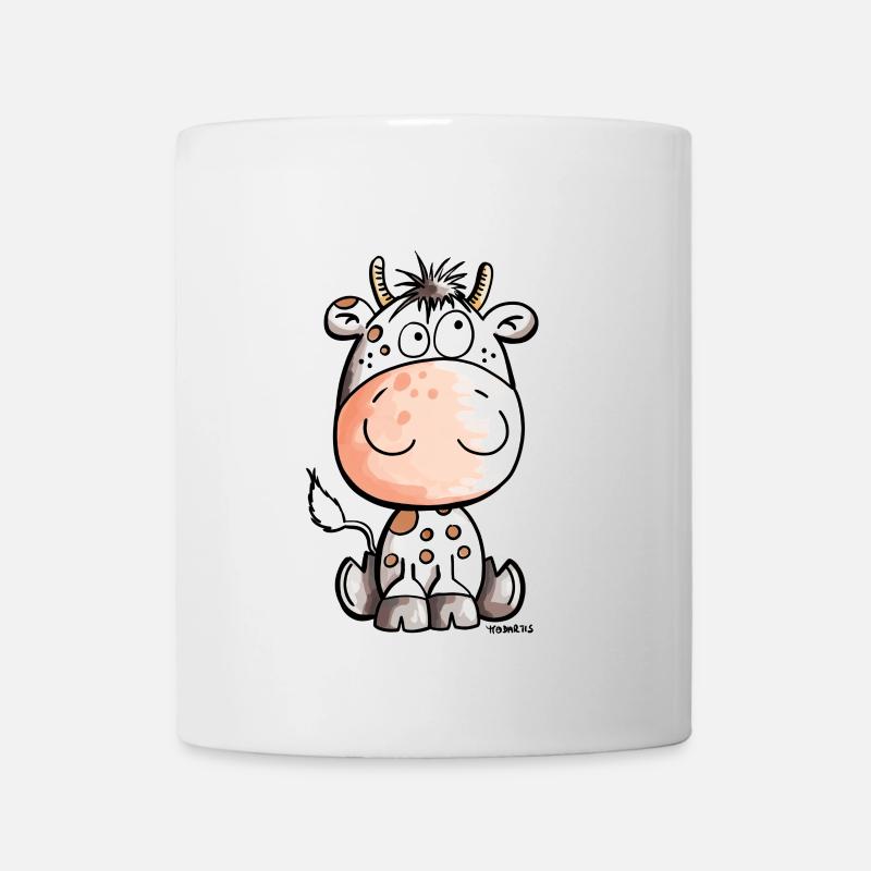 Mooo Kuh - Kalb - Kühe - Tiere - Comic - Fun - Tasse - Weiß