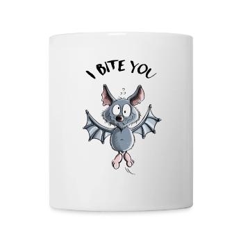 I Bite You Fledermaus - Comic - Tasse - Weiß - Vorne