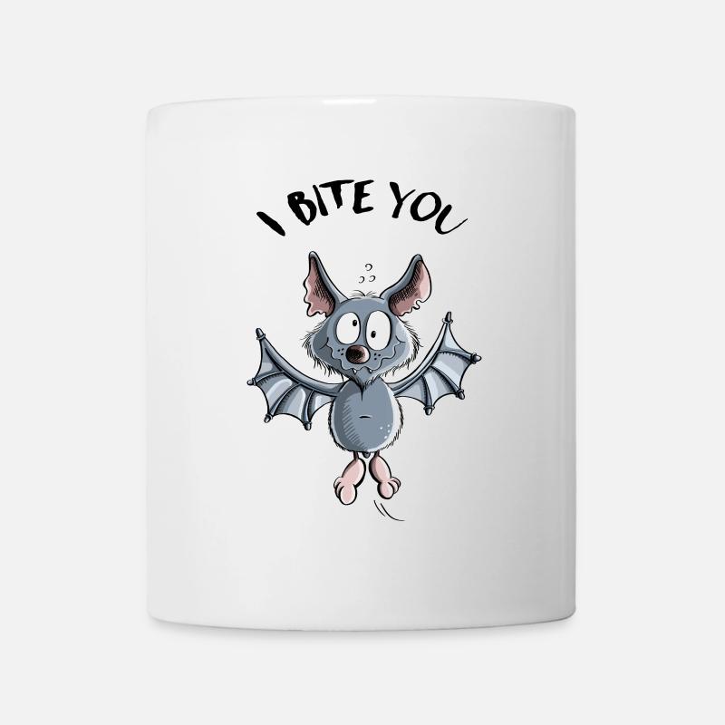 I Bite You Fledermaus - Comic - Tasse - Weiß