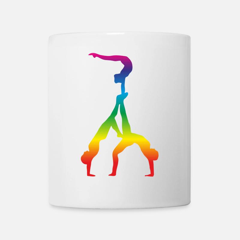 Acrobatics, Gymnastics - Mug blanc - blanc