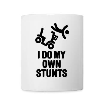I do my own stunts mobility scooter grandpa senior - Mug - white - Front