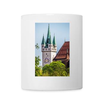 Straubing city tower - Mug - white - Front