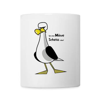 Sei eine Möwe ... - Tasse - Weiß - Vorne
