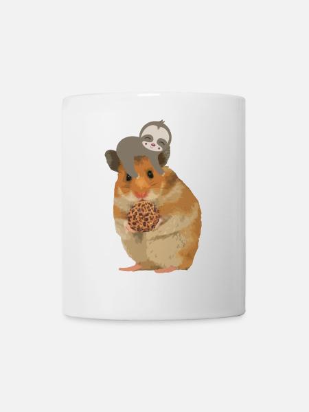 Hamster sloth cookie - pour les enfants - Mug blanc - blanc