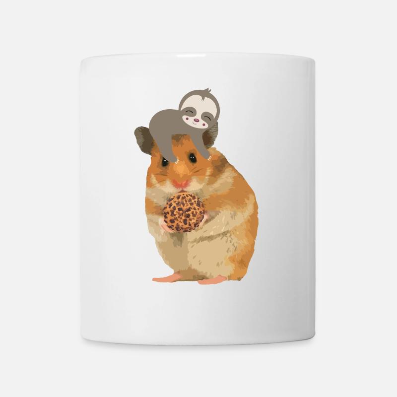 Hamster sloth cookie - pour les enfants - Mug blanc - blanc