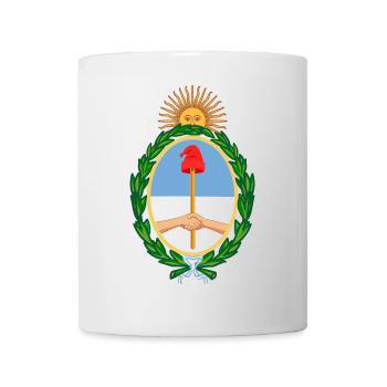 autocollant armoiries Argentine Argentinien - Mug blanc - blanc - Devant