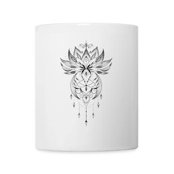 Fleur de lotus ornementale  - Mug blanc - blanc - Devant