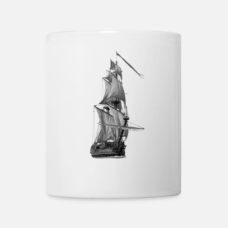Segelschiff - Tasse - Weiß