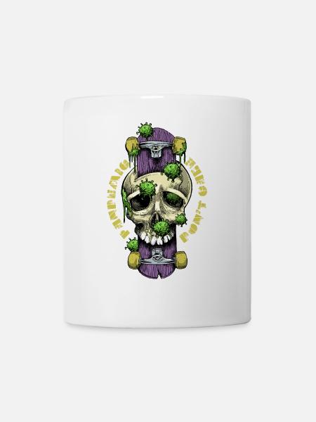 Covid Pandemic Skateboarding - Tasse - Weiß